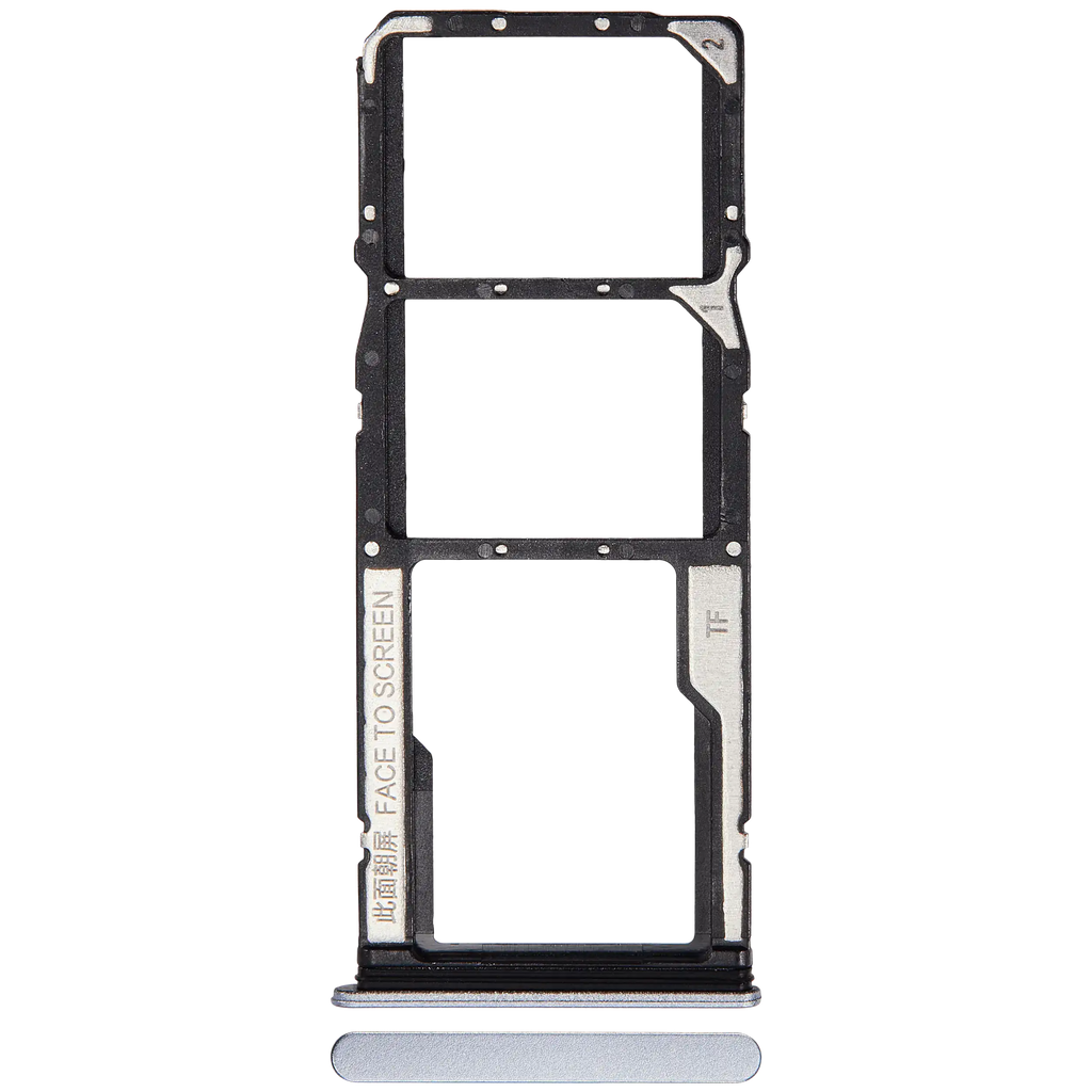 Dual-SIM-Kartenfach für Xiaomi Redmi 11 Prime 5G / Note 11E 5G (Chrome Silver)