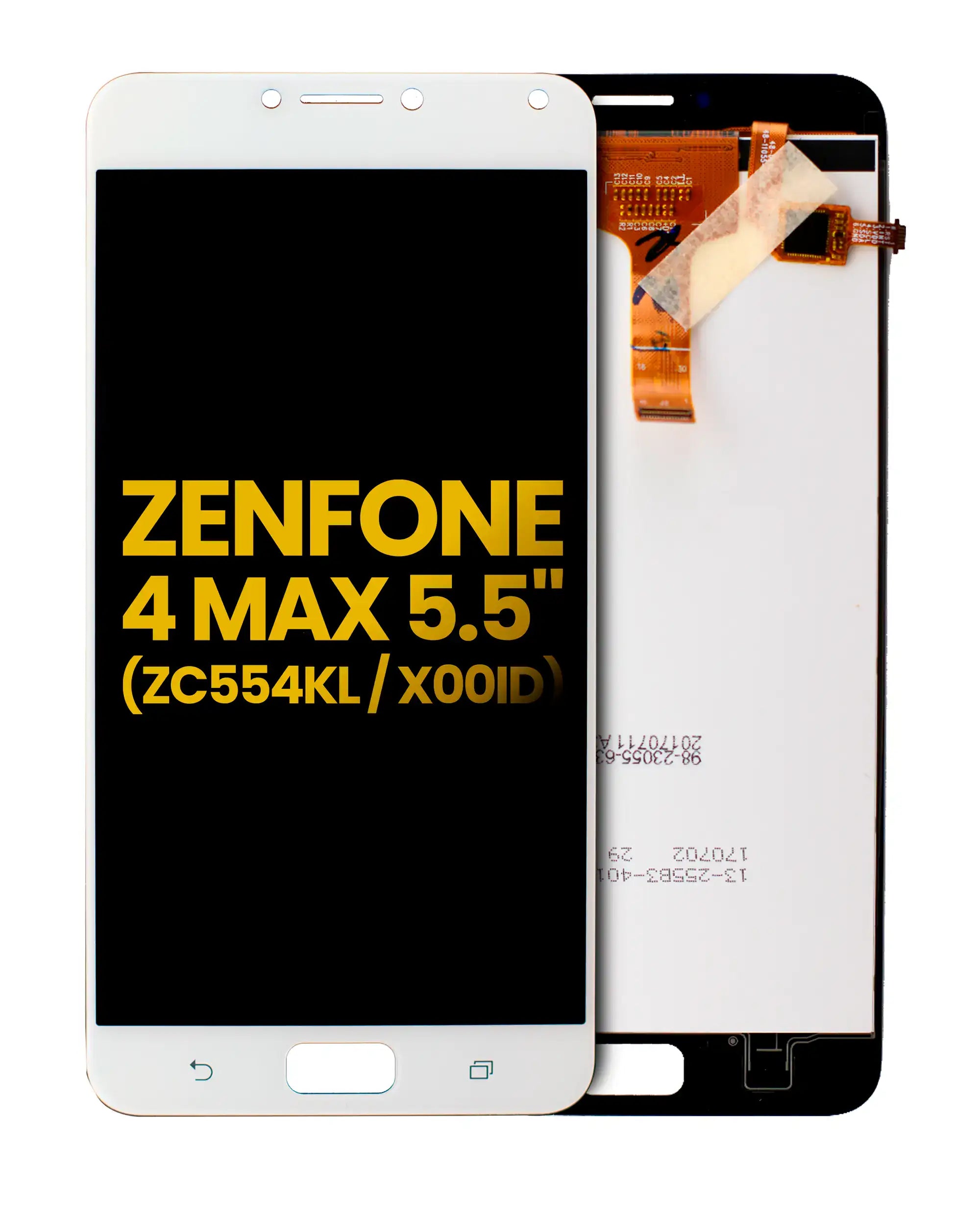 LCD-Display ohne Rahmen für Asus ZenFone 4 Max Pro/Plus (Refurbished) Weiß