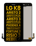 LCD-Display ohne Rahmen für LG K8/Aristo/Phoenix 4 (Generalüberholt, Schwarz)
