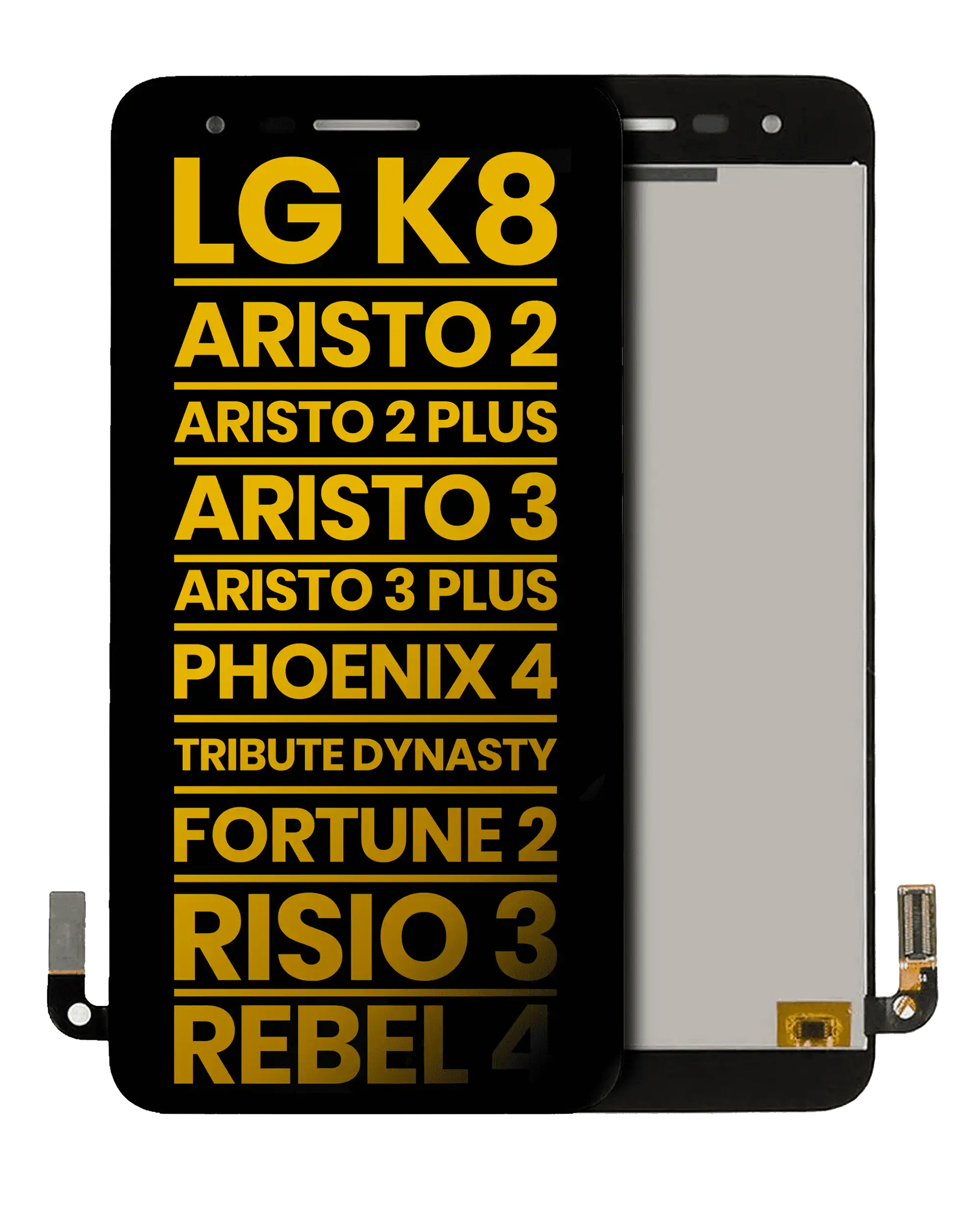 LCD-Display ohne Rahmen für LG K8/Aristo/Phoenix 4 (Generalüberholt, Schwarz)