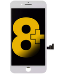 LCD-Display mit Stahlplatte für iPhone 8 Plus (Refurbished) (Weiß)