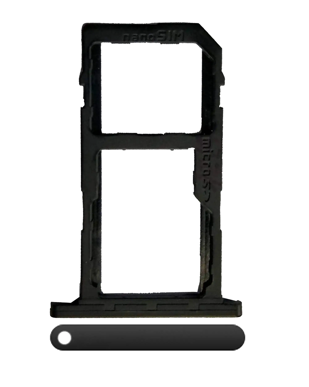 SIM-Kartenträger für LG K10 (2018) / K30 / Phoenix Plus (Schwarz)