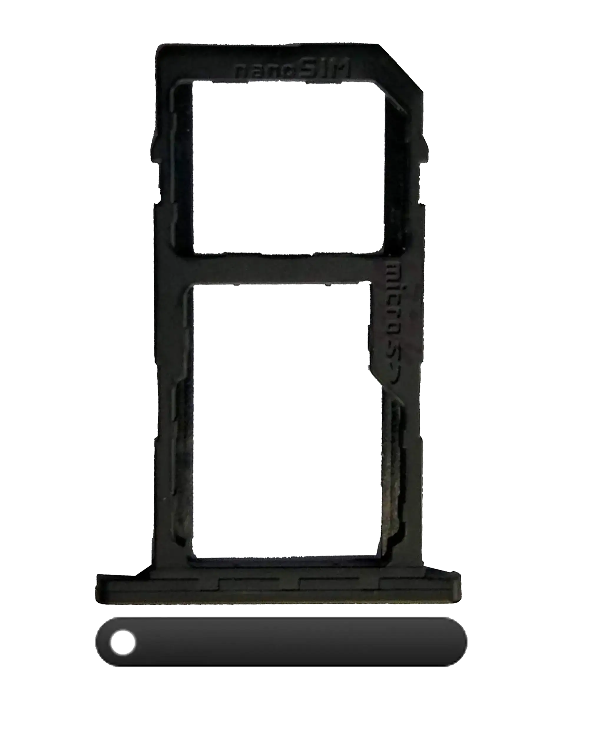 SIM-Kartenträger für LG K10 (2018) / K30 / Phoenix Plus (Schwarz)