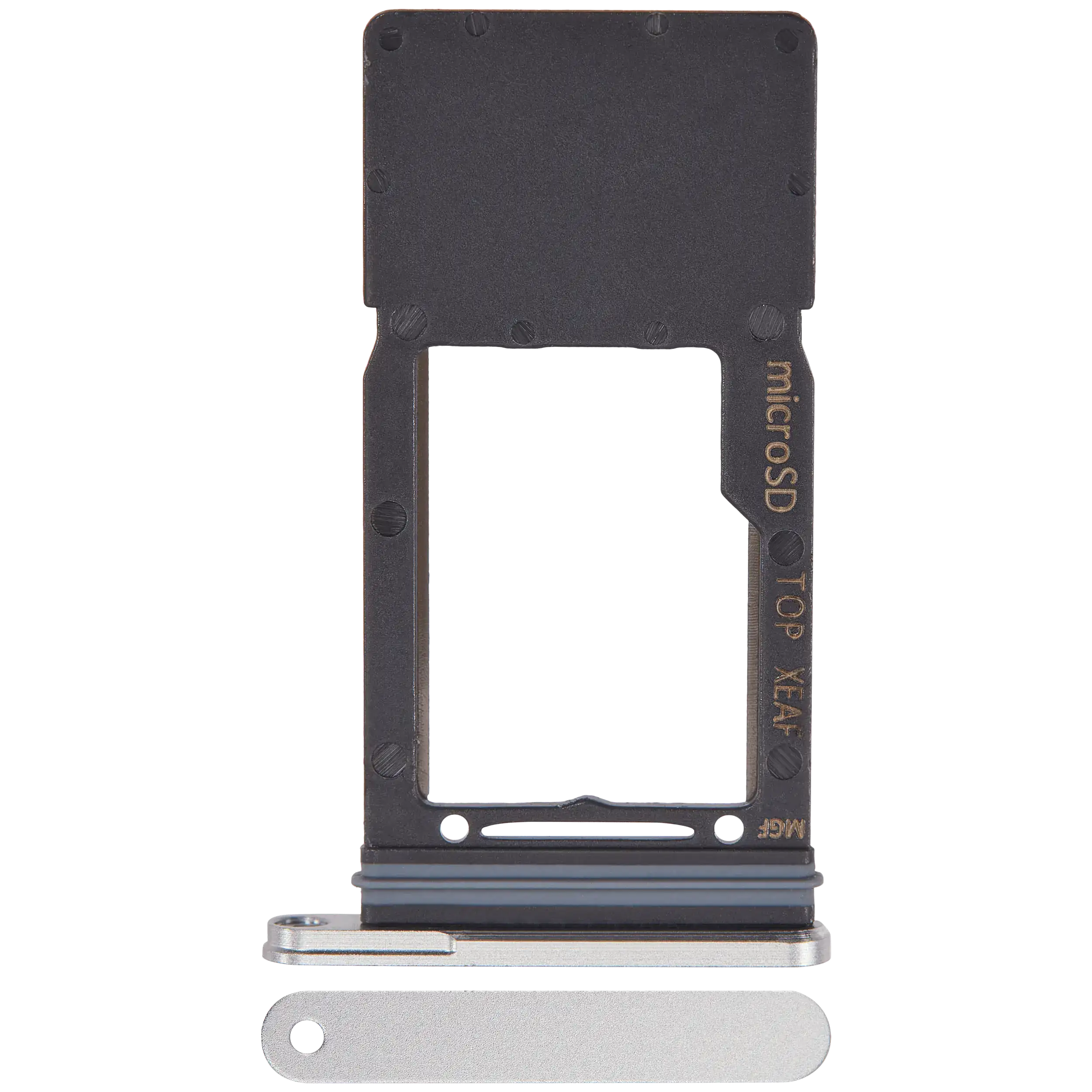 Micro-SD-SIM-Kartenfach für Samsung Galaxy Tab S9 FE Silber