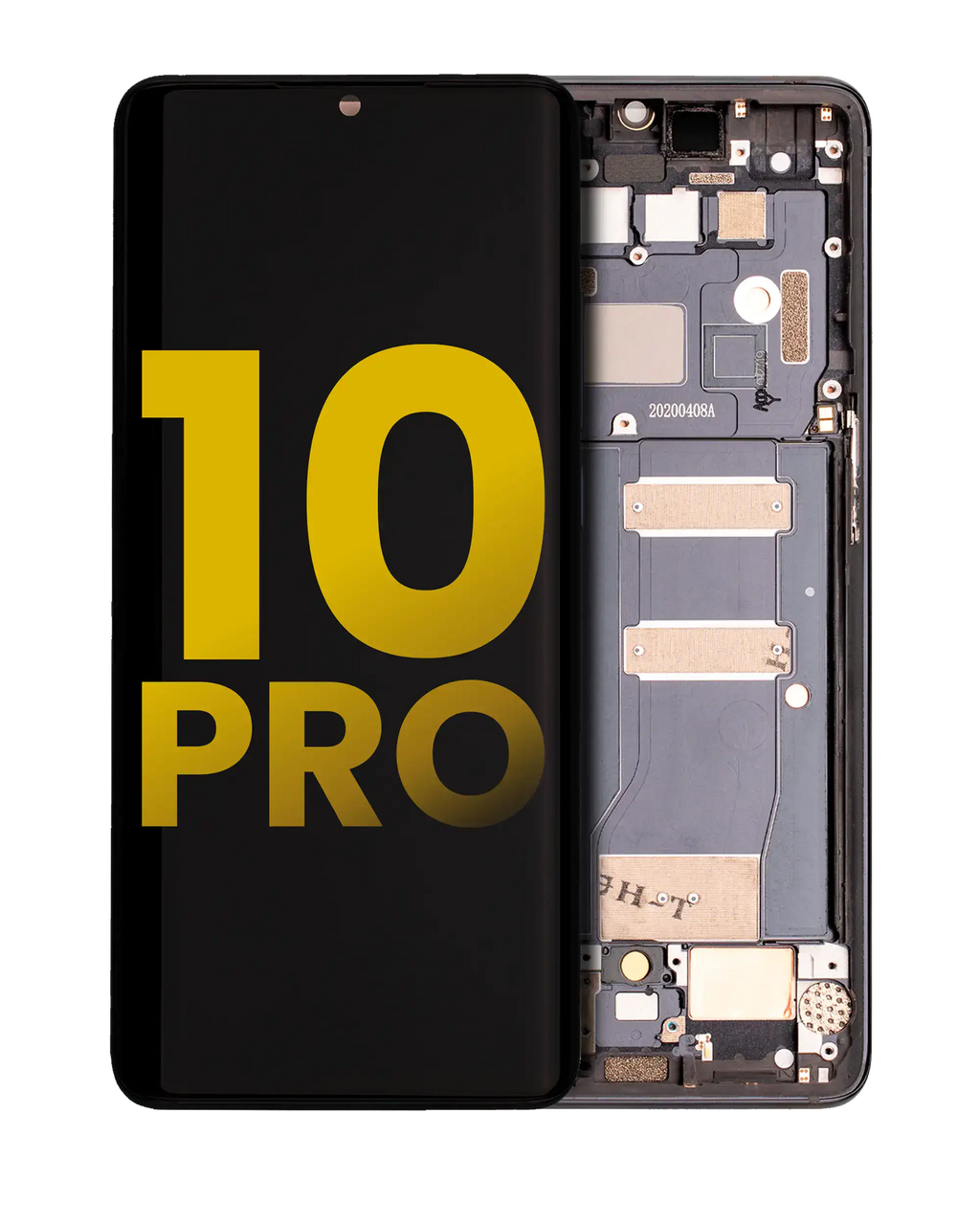 OLED Display with Frame for TCL 10 Pro (Refurbished) (Grey)