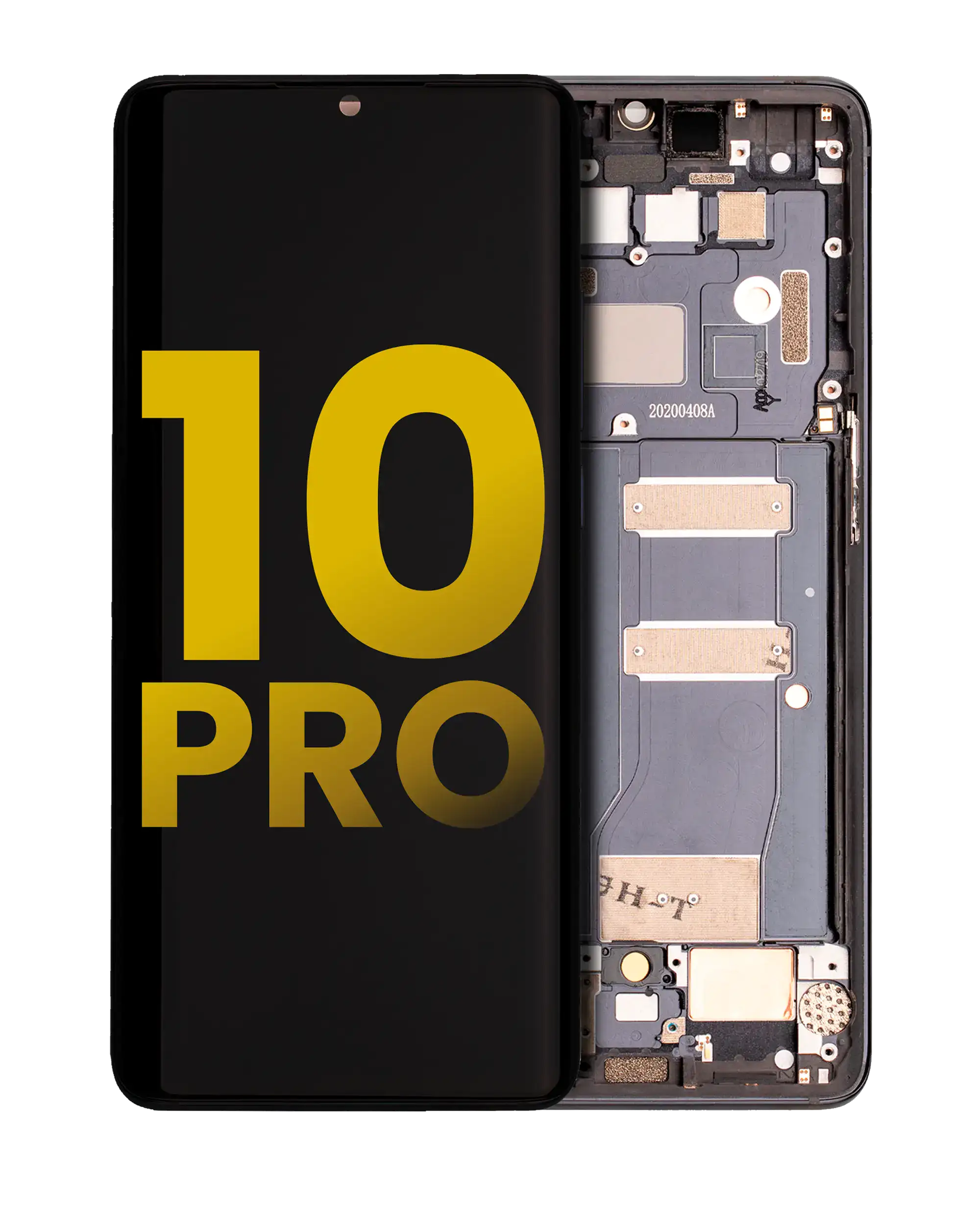 OLED Display with Frame for TCL 10 Pro (Refurbished) (Grey)