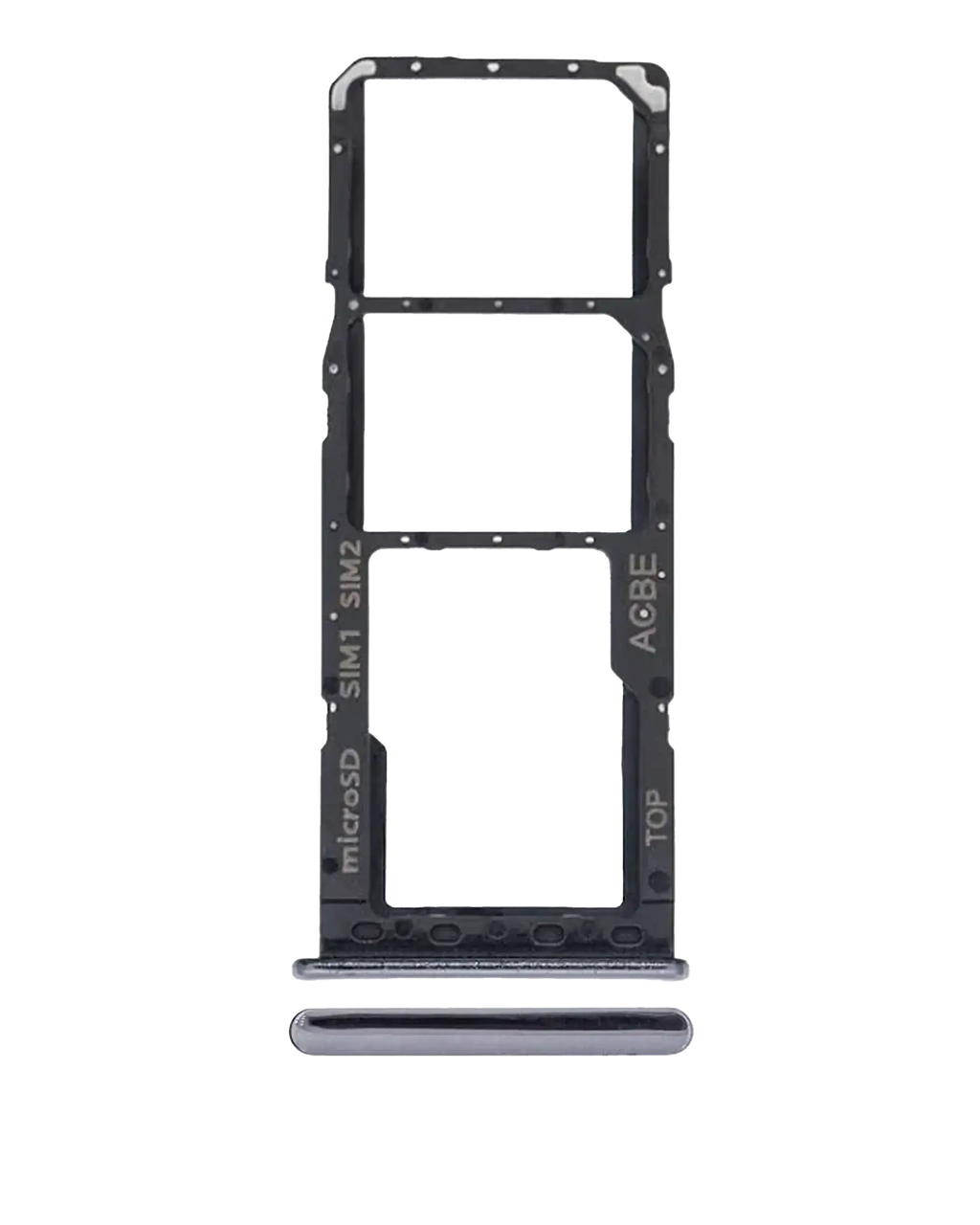 Dual SIM Card Tray for Samsung Galaxy A32 (A325 / 2021) (Awesome Black)
