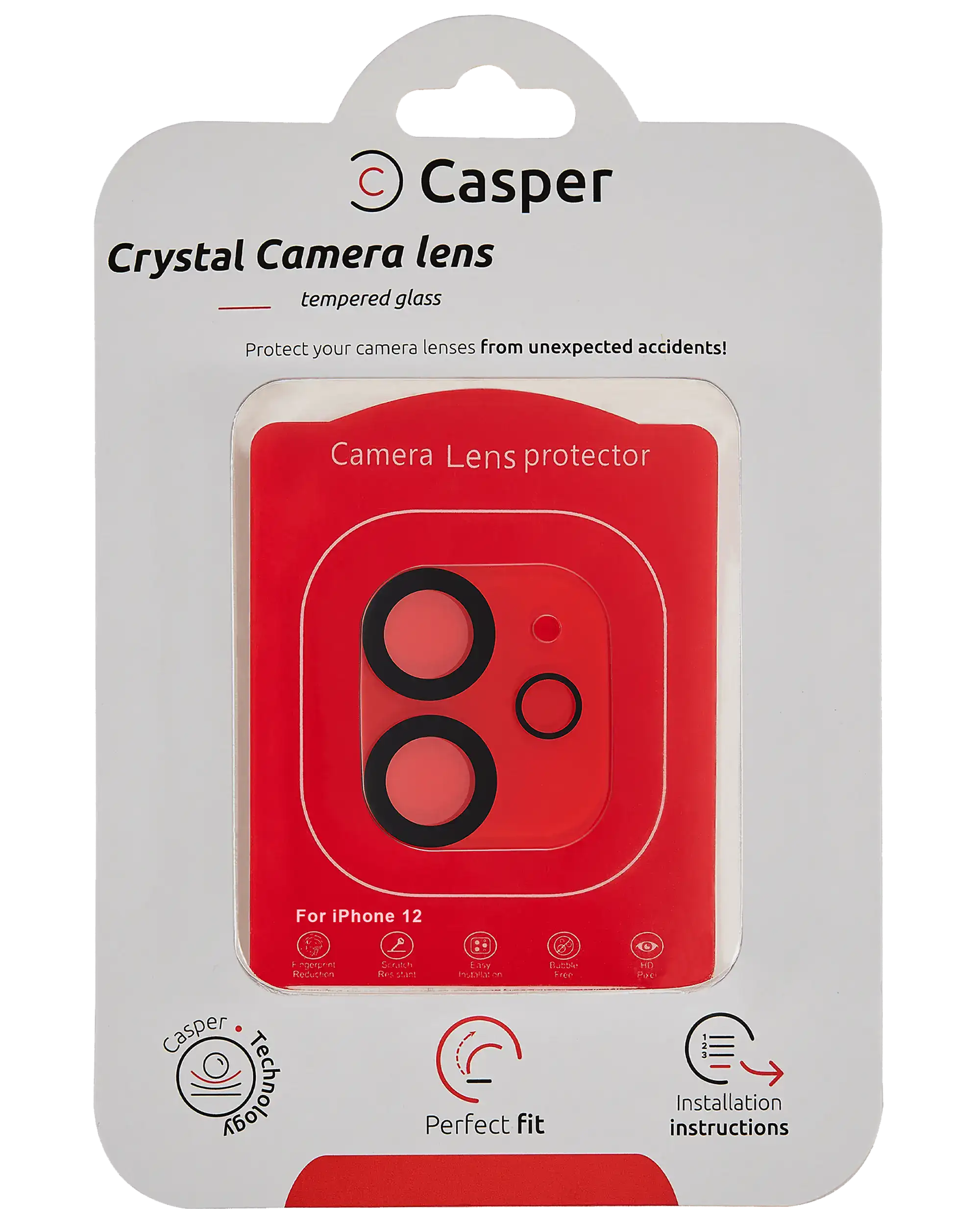 Casper Camera Lens Protector for iPhone 12 Pro (Crystal Full Cover)