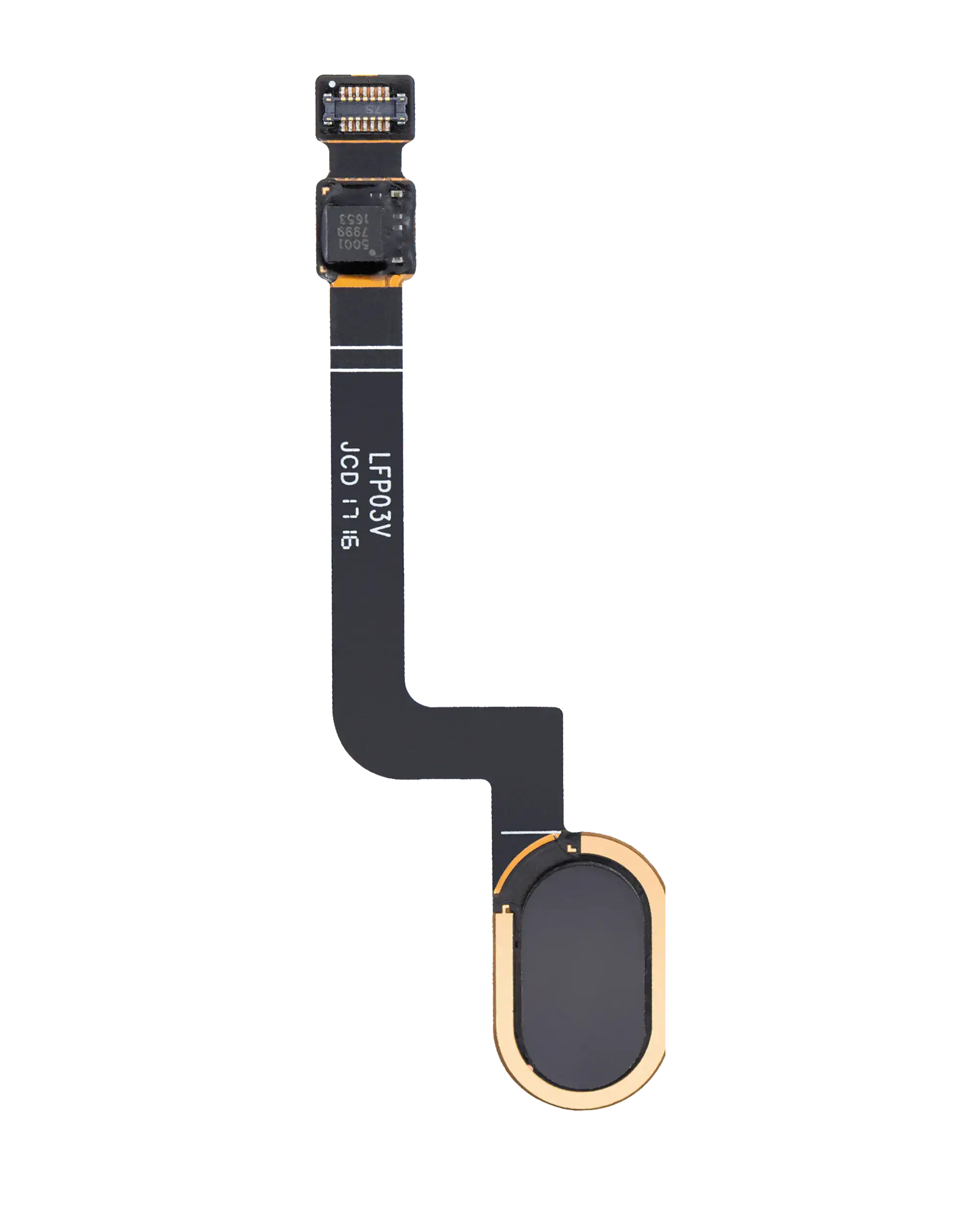 Home Button mit Flex-Kabel für Motorola Moto G5 Plus (XT1687 / 2017) (Schwarz)