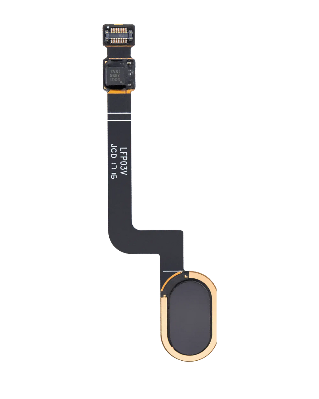Home Button mit Flex-Kabel für Motorola Moto G5 Plus (XT1687 / 2017) (Schwarz)