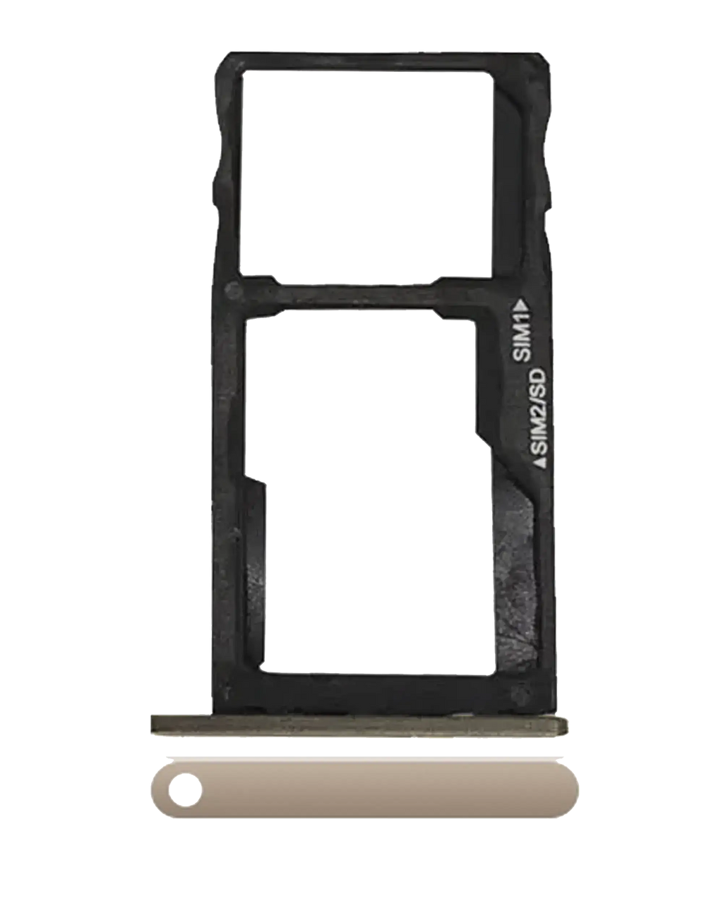 SIM-Kartenfach für Motorola Moto G5S (XT1793 / 2017) (Gold) (Dual-SIM-Version)