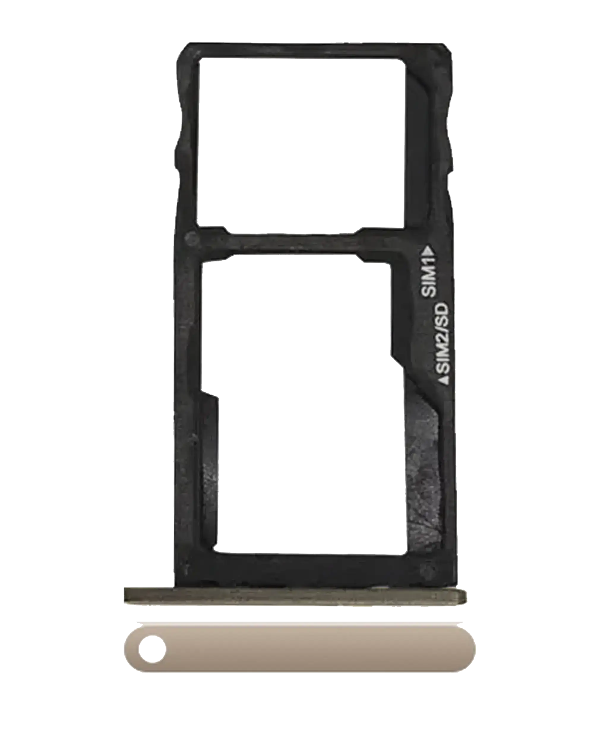 SIM-Kartenfach für Motorola Moto G5S (XT1793 / 2017) (Gold) (Dual-SIM-Version)
