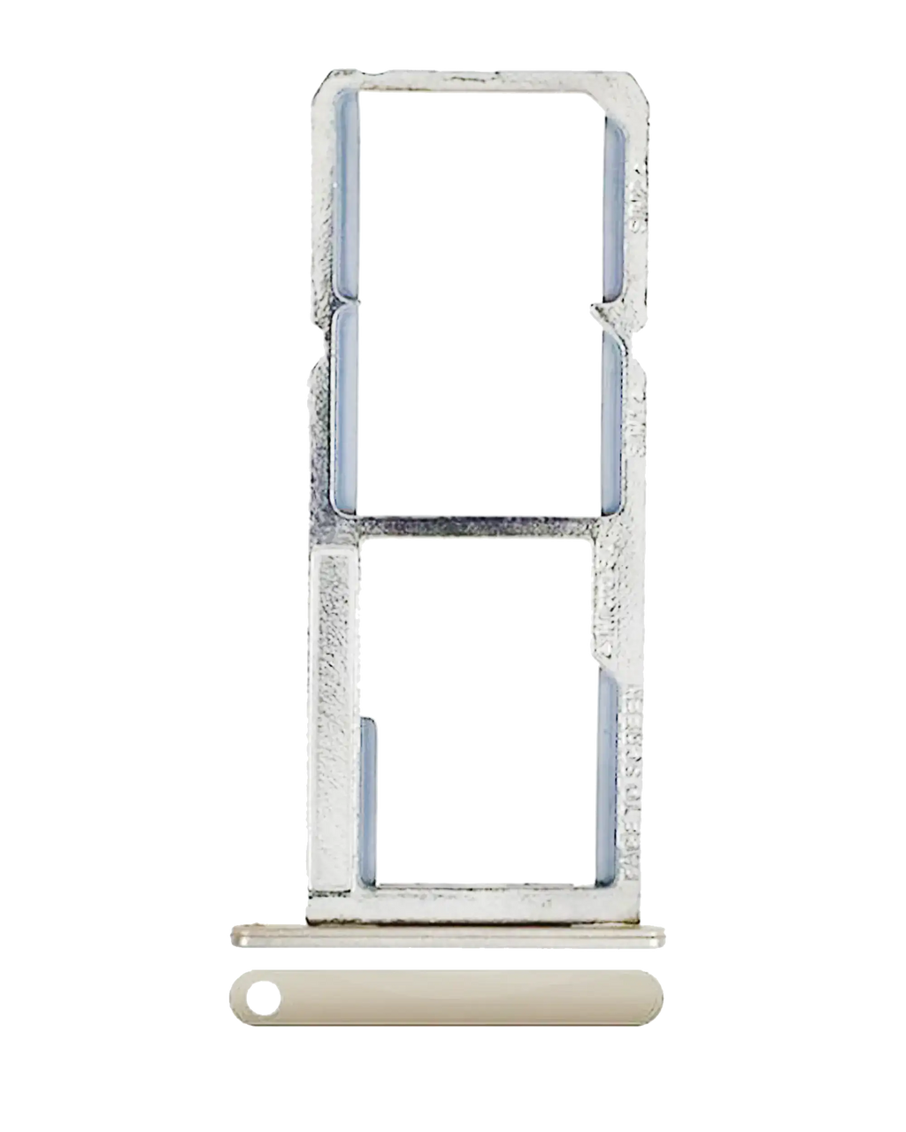 Dual SIM Card Tray for Motorola Moto G6 Play / G6 Forge (XT1922 / 2018) (Gold)