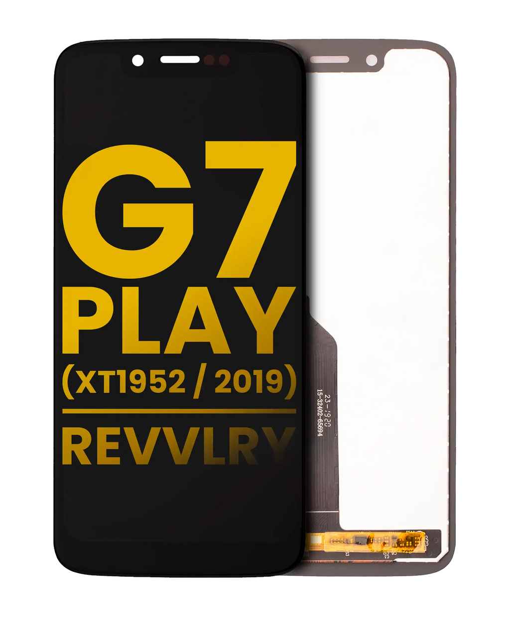 Frameless LCD Display for Motorola Moto G7 Play (XT1952 / 2019) / T-Mobile Revvlry – Refurbished (All Colors)
