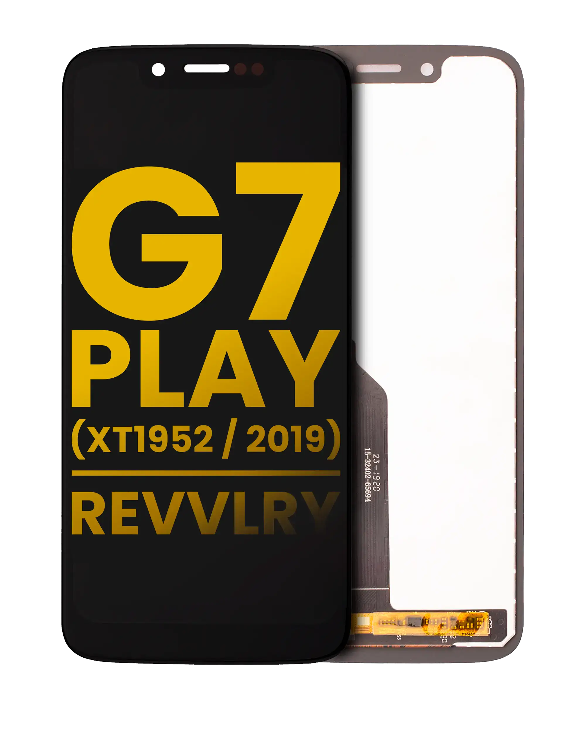 Frameless LCD Display for Motorola Moto G7 Play (XT1952 / 2019) / T-Mobile Revvlry – Refurbished (All Colors)