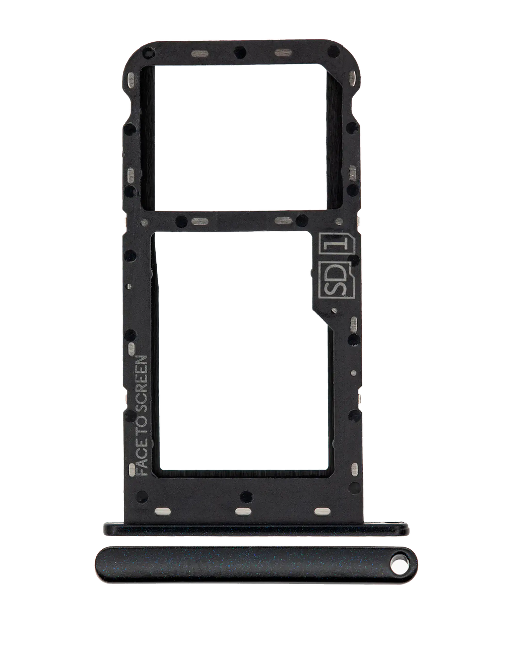 SIM-Kartenhalter für Motorola Moto G7 Play Schwarz (US-Version)