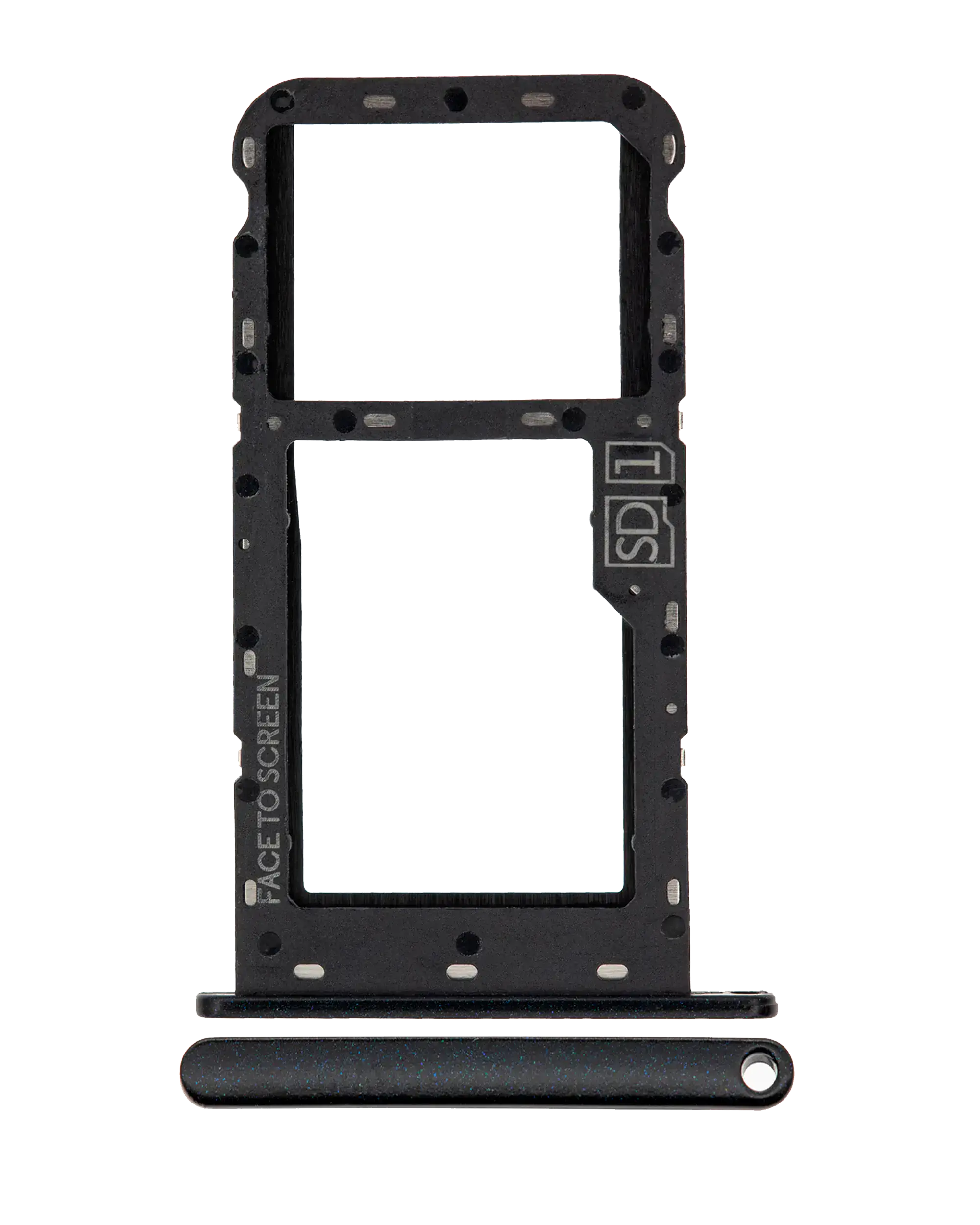 SIM-Kartenhalter für Motorola Moto G7 Play Schwarz (US-Version)