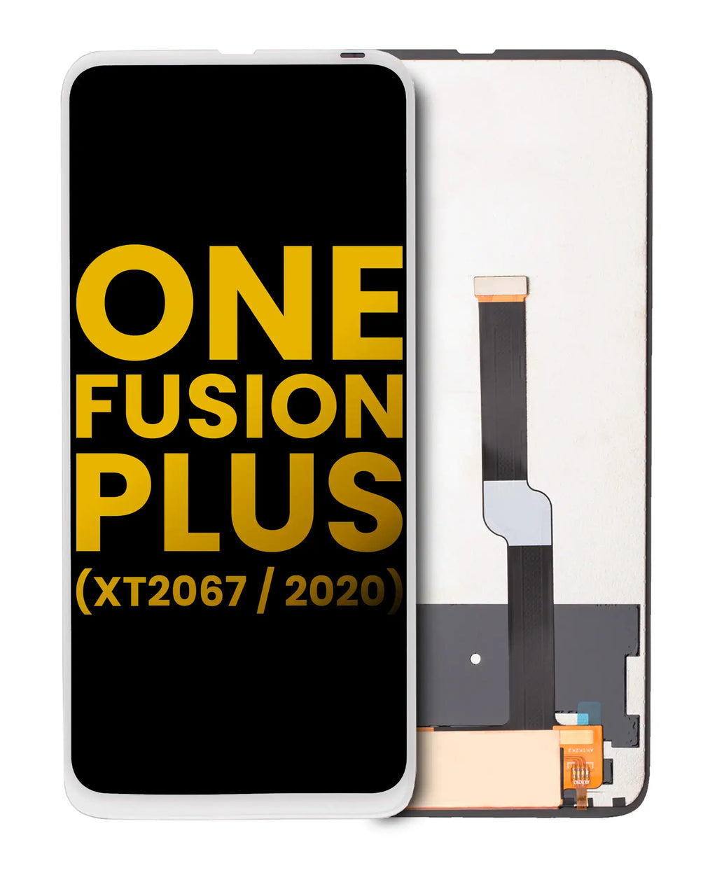 LCD-Display ohne Rahmen für Motorola One Fusion Plus Refurbished Weiß