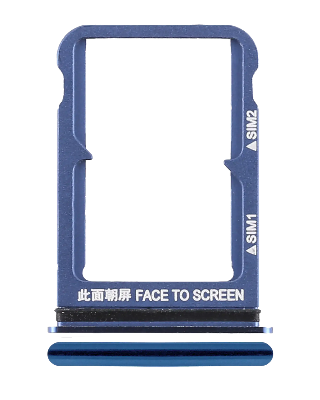 Dual SIM Card Tray for Xiaomi Mi 8 (Blue)