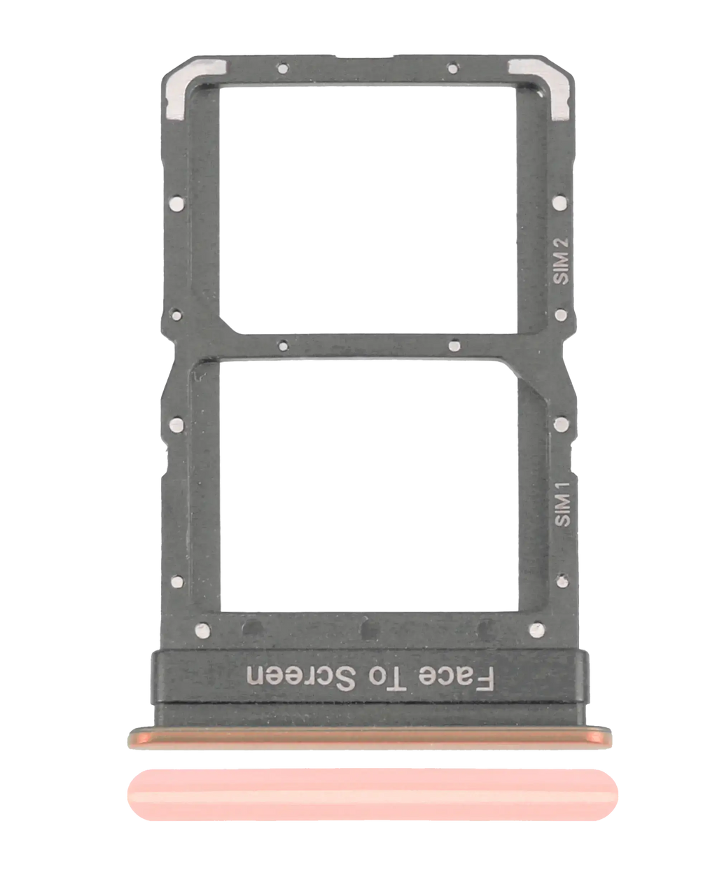 Dual-SIM-Kartenfach für Xiaomi Mi 10 5G / Mi 10 Pro (Peach Gold)