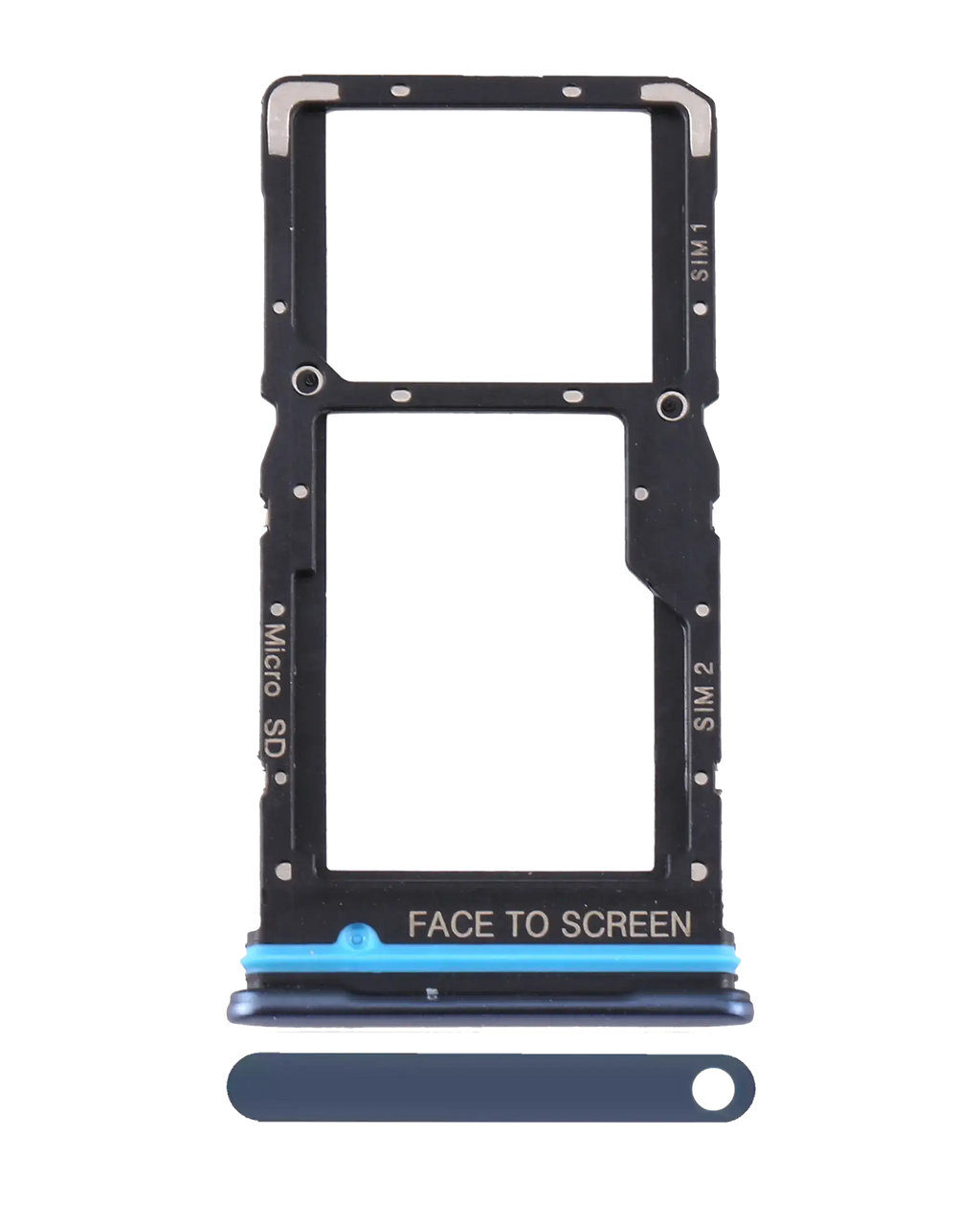 Dual SIM Card Tray for Xiaomi Mi 10T Lite 5G / Note 9 Pro 5G (Atlantic Blue)