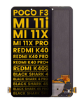 OLED-Display o. Rahmen f. Xiaomi Poco F3,F4,MI11i, generalüberholt