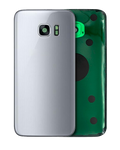 Back Cover with Camera Lens for Samsung Galaxy S7 (without logo) (Aftermarket Plus) (Silver)