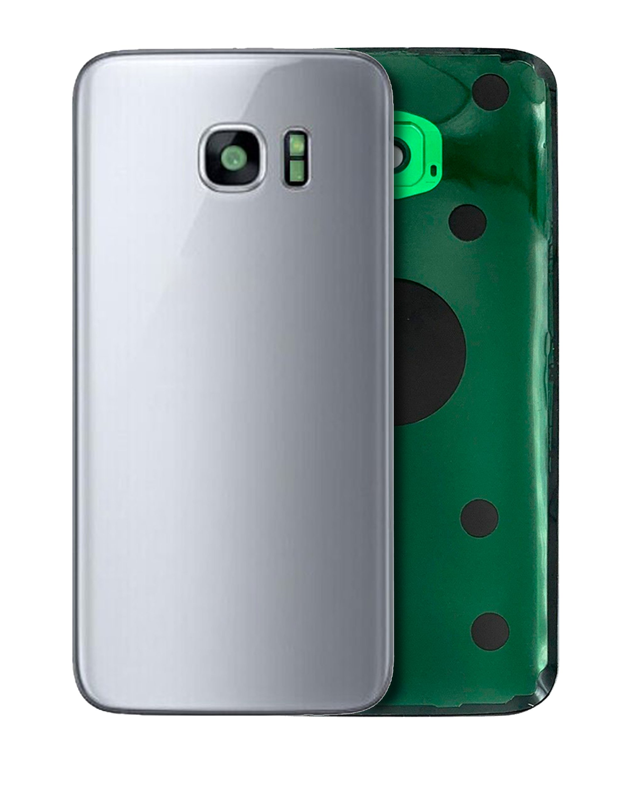 Back Cover with Camera Lens for Samsung Galaxy S7 (without logo) (Aftermarket Plus) (Silver)