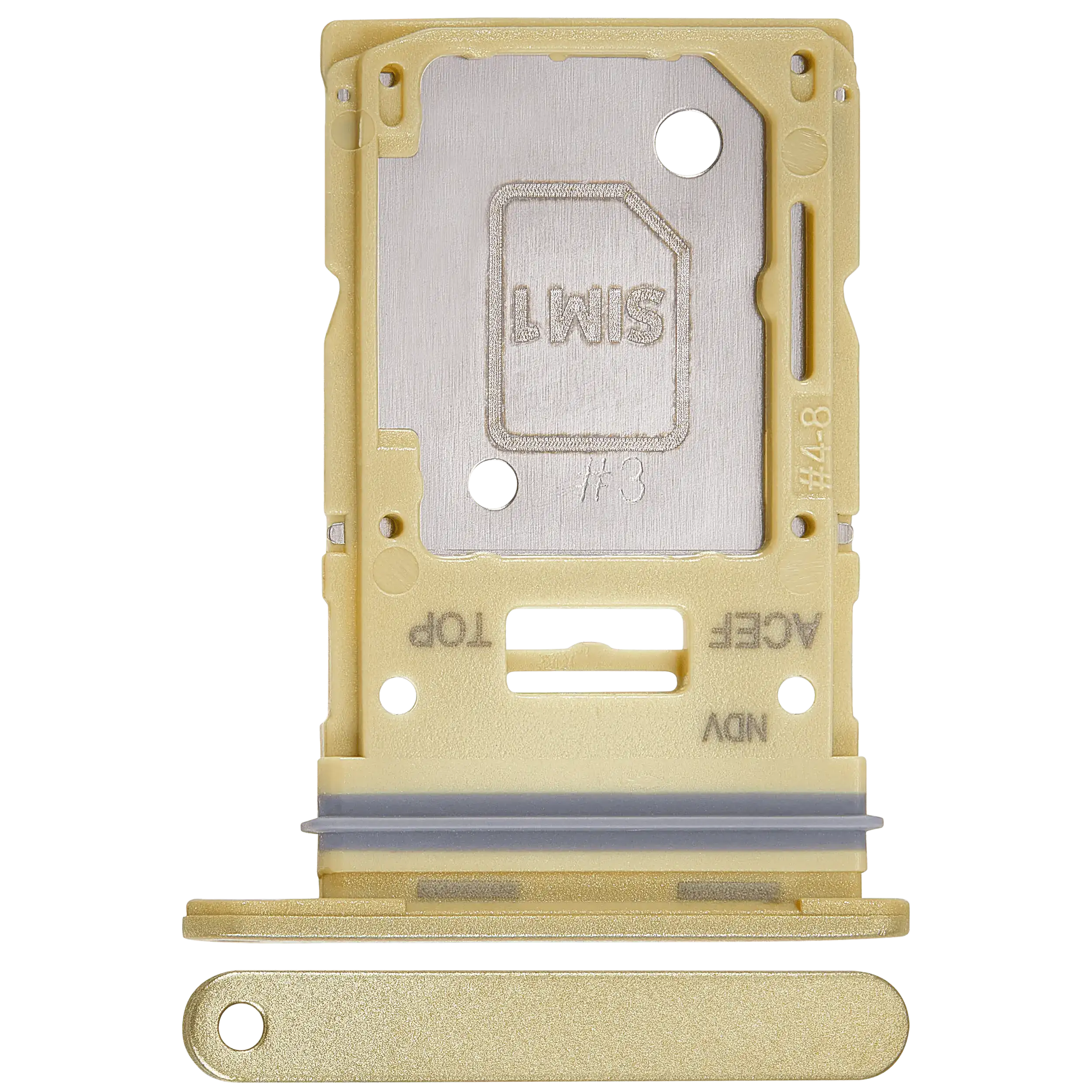 Dual SIM card tray for Samsung Galaxy A35 (A356 / 2024) Premium Lemon