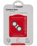 Casper Kamera-Linsen-Schutz für iPhone 14 / 14 Plus (Rot) (Clear)