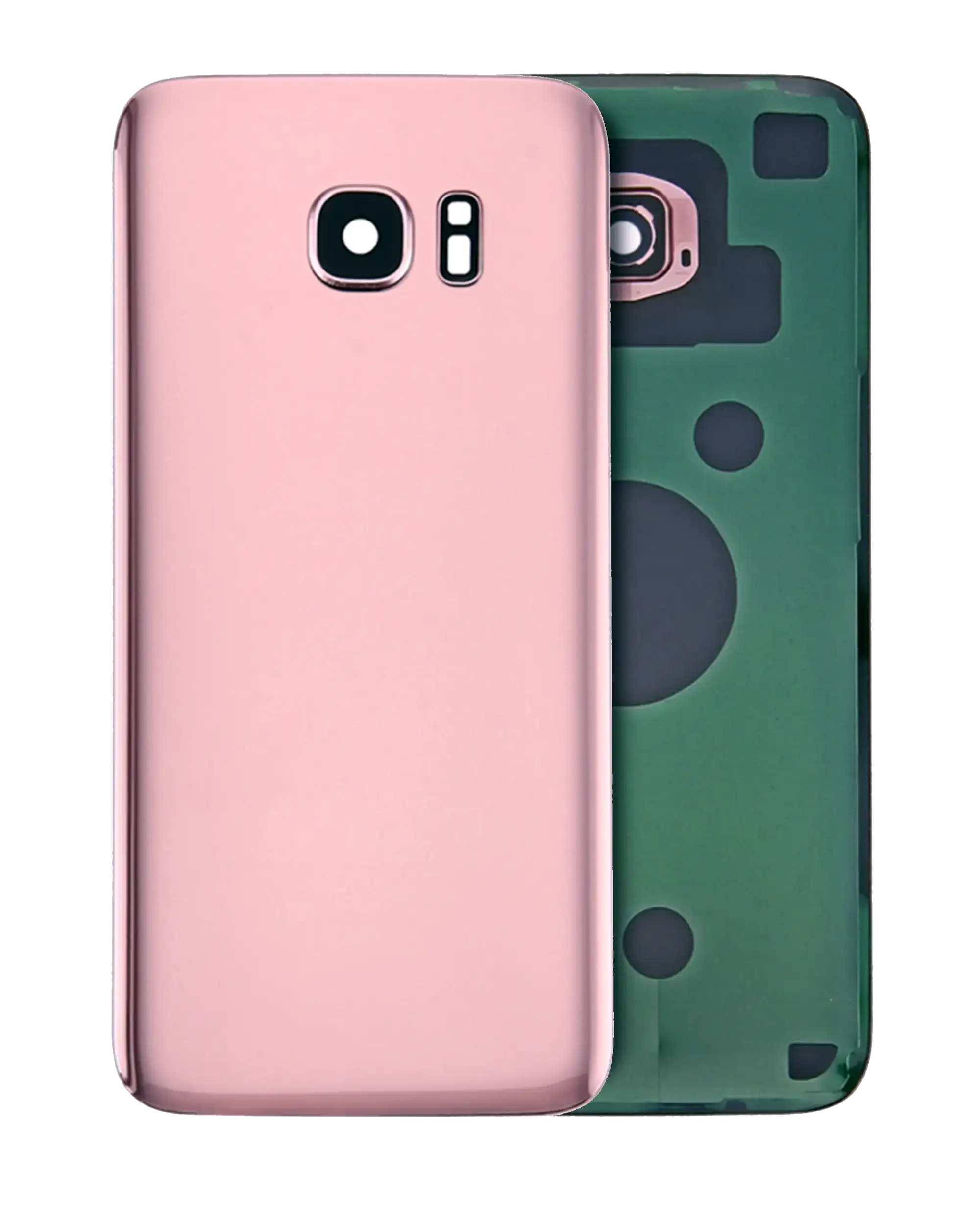 Back Cover with Camera Lens for Samsung Galaxy S7 Edge (No Logo) (Aftermarket Plus) (Rose Pink)