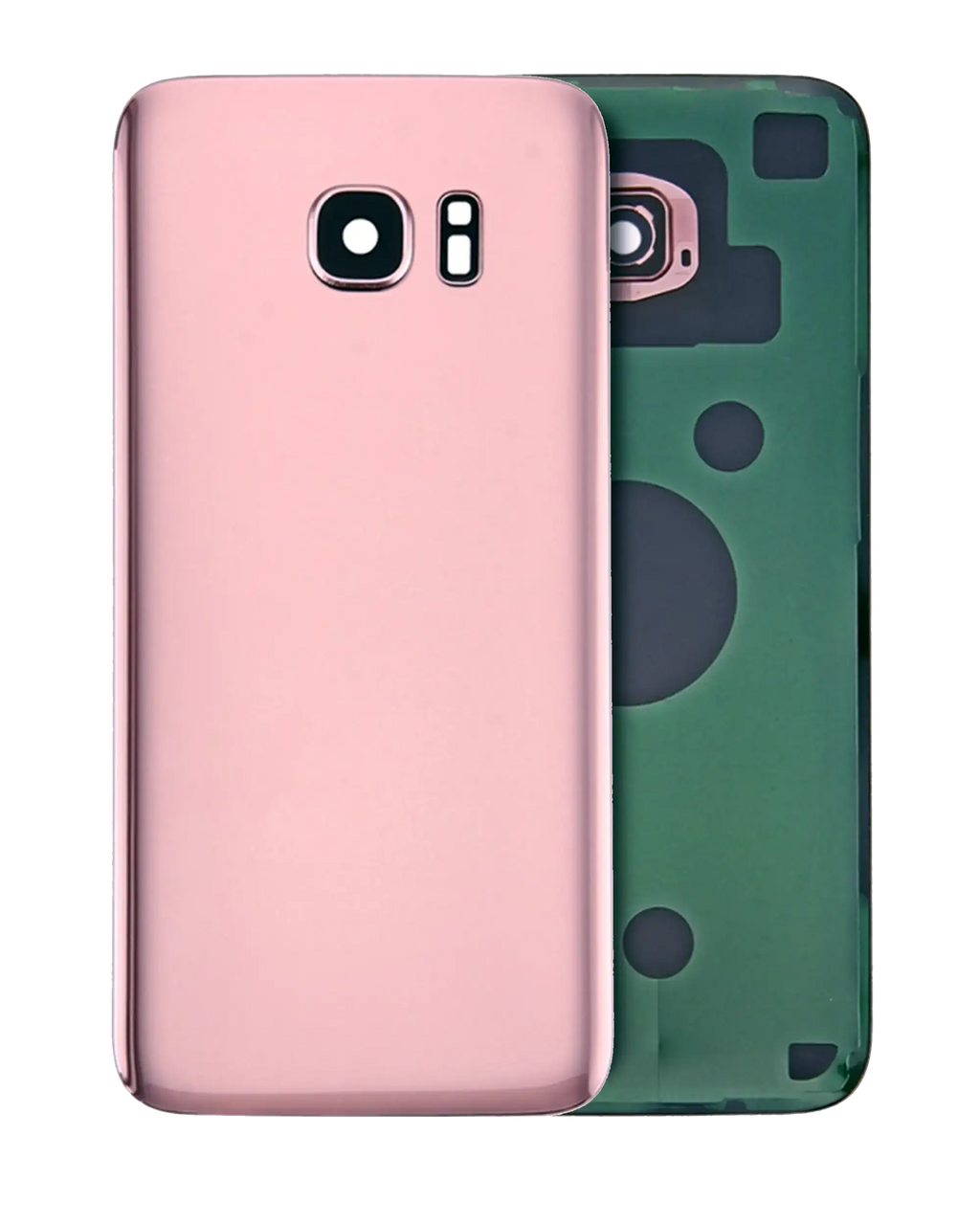 Back Cover with Camera Lens for Samsung Galaxy S7 Edge (No Logo) (Aftermarket Plus) (Rose Pink)