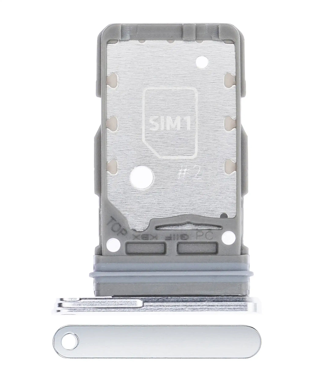 Dual SIM Card Tray for Samsung Galaxy S21 Plus (Phantom Silver)