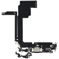 Ladebuchsen-Flexkabel für iPhone 15 Pro Max (Aftermarket Plus) (Blau Titanium)