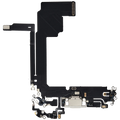 Charging Port Flex Cable for iPhone 15 Pro Max (Aftermarket Plus) (White Titanium)