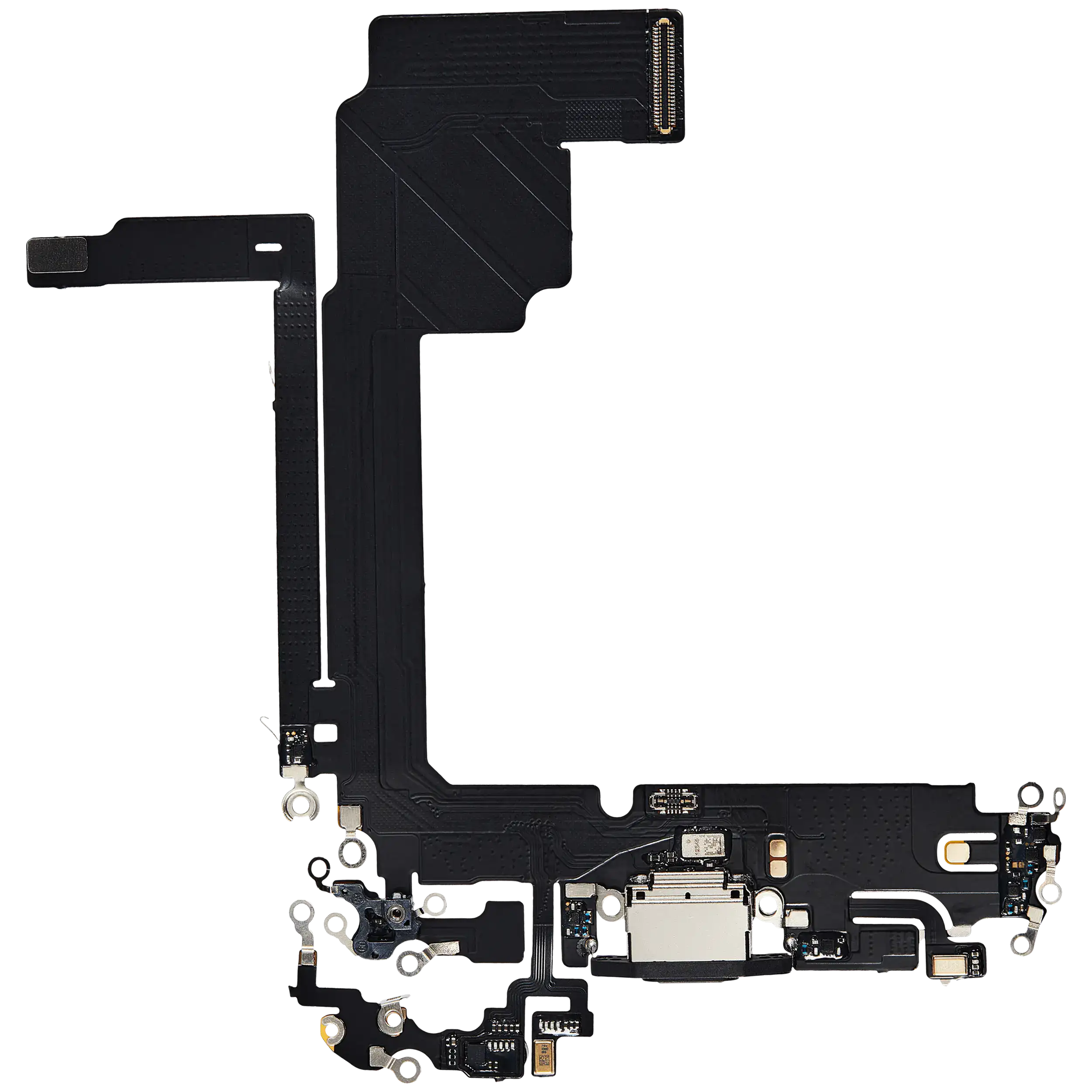 Ladebuchse Flexkabel für iPhone 15 Pro Max (Aftermarket Plus) (Schwarz Titanium)