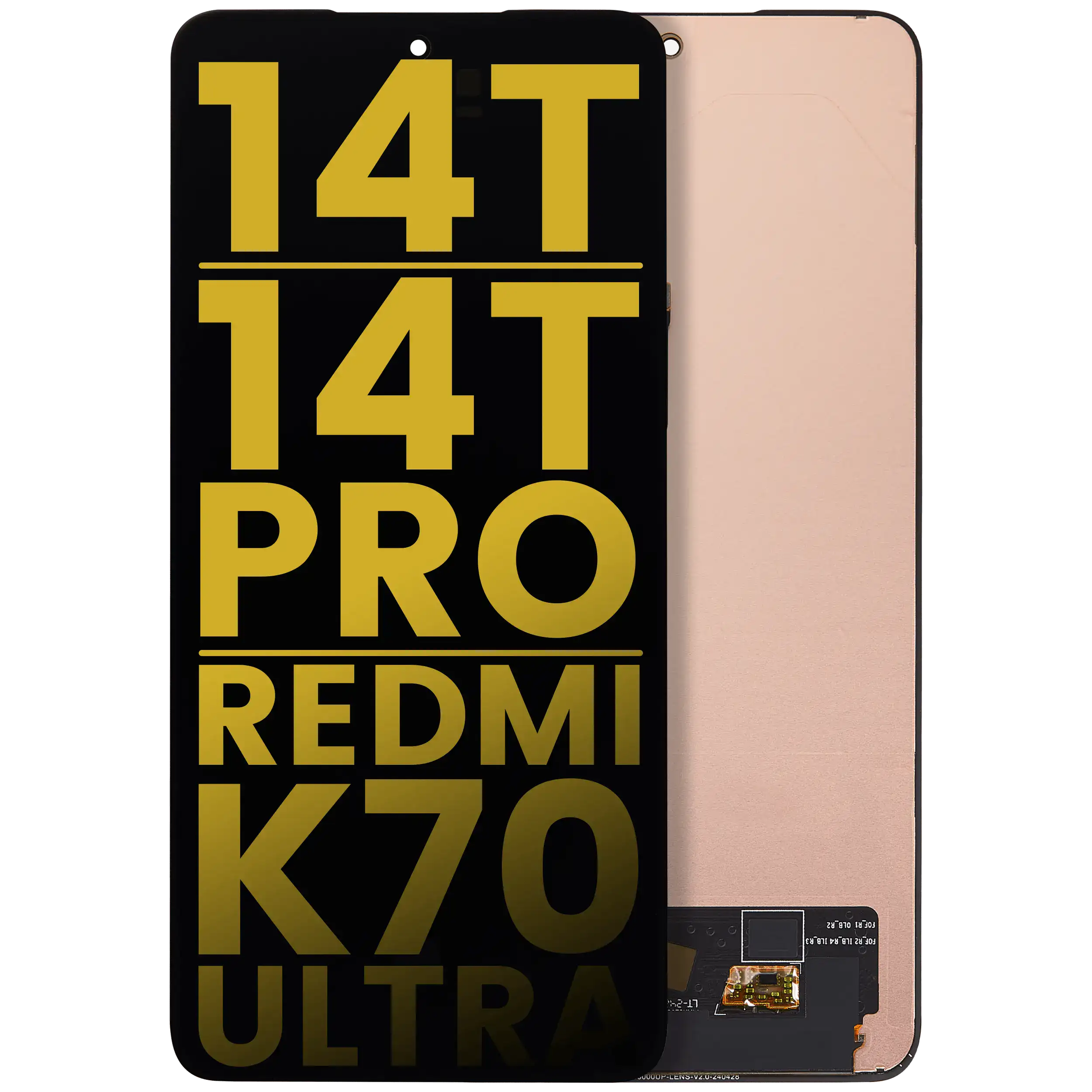 Frameless OLED Display for Xiaomi 14T / 14T Pro / Redmi K70 Ultra (Refurbished) (All Colors)