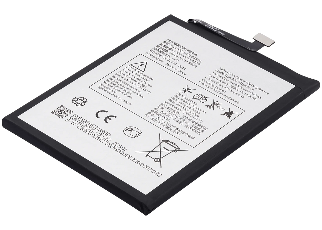 Replacement battery for TCL 20E (TLP038D7 / TLP038DA)