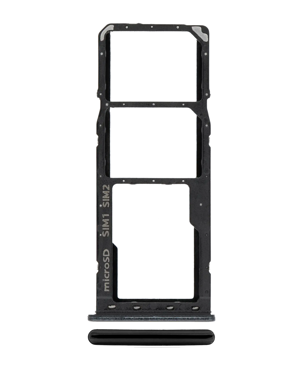 Dual-SIM-Kartenfach für Samsung Galaxy A20/A30/A50 Schwarz