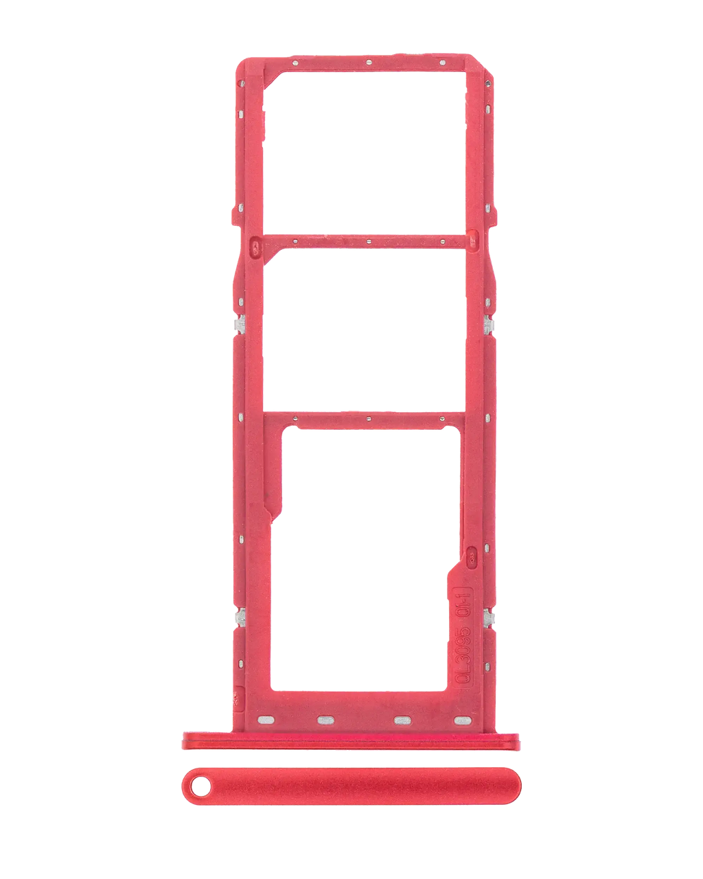 Dual SIM Card Tray for Samsung Galaxy A02S (A025 / 2020) / A03 (A035 / 2021) (Red)