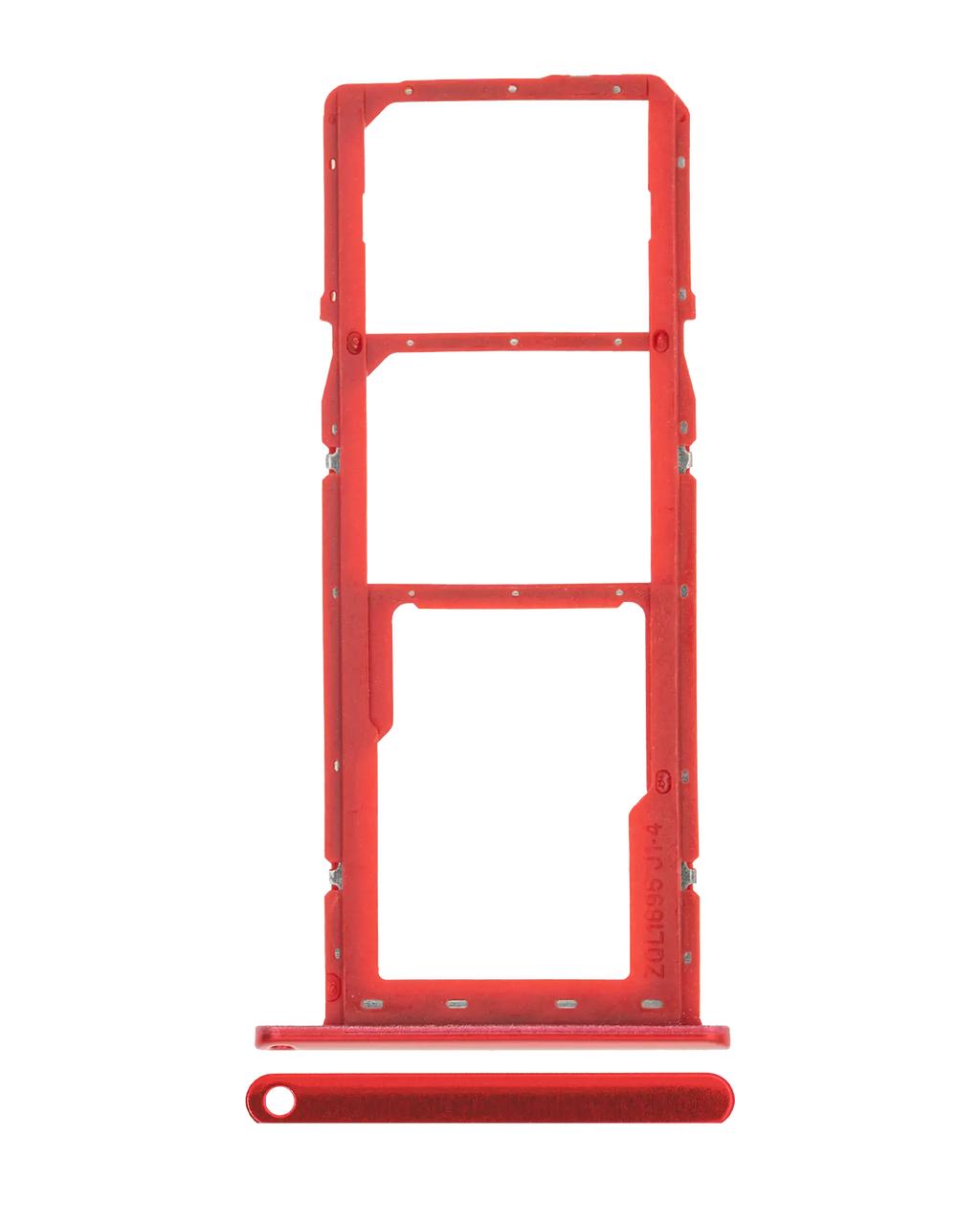 Dual SIM Card Tray for Samsung Galaxy A01 (A015 / 2020) Red