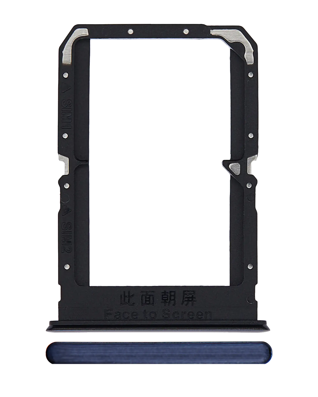 Dual SIM Card Tray for OnePlus Nord CE 5G (Charcoal Ink)