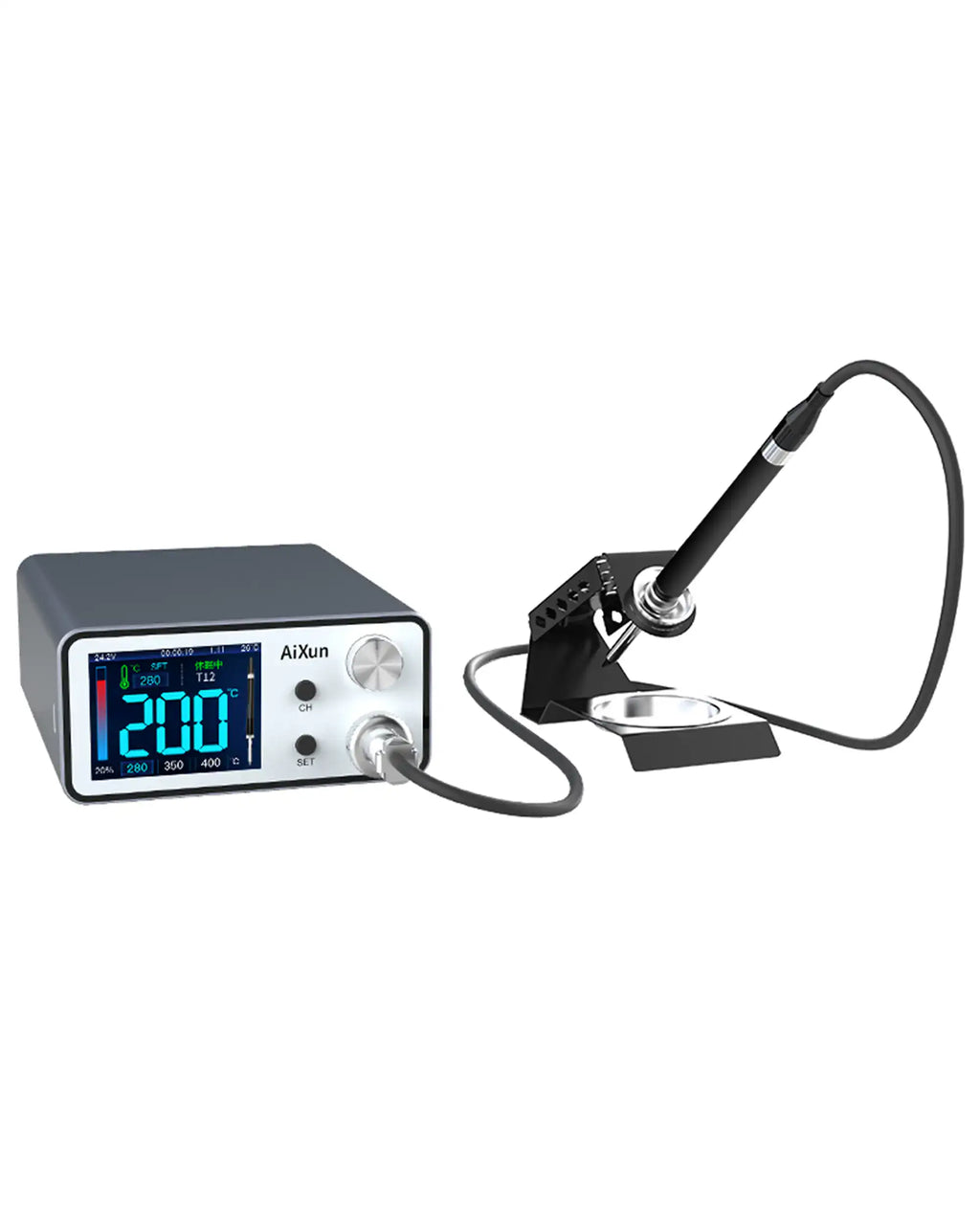 Aixun T3A Smart Soldering Station with T12 Handle and Soldering Tips (110V)