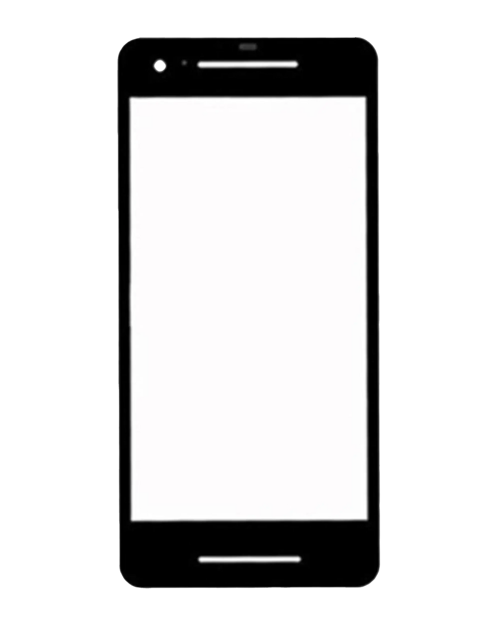 Front Glass for Google Pixel 2 (Black)