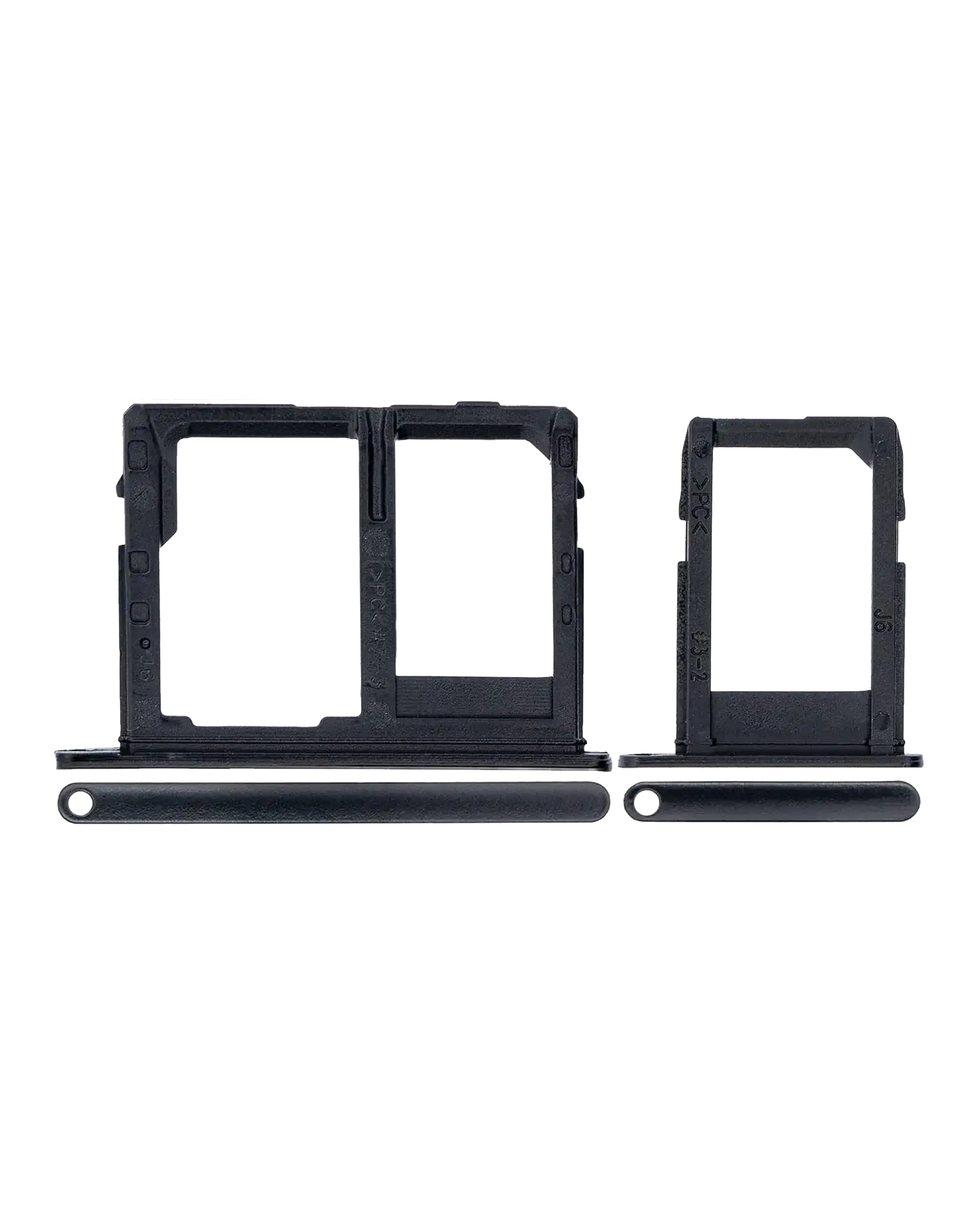 SIM-Karten-Tray für Samsung Galaxy J8 (J810 / 2018) (Schwarz) (2er-Set)