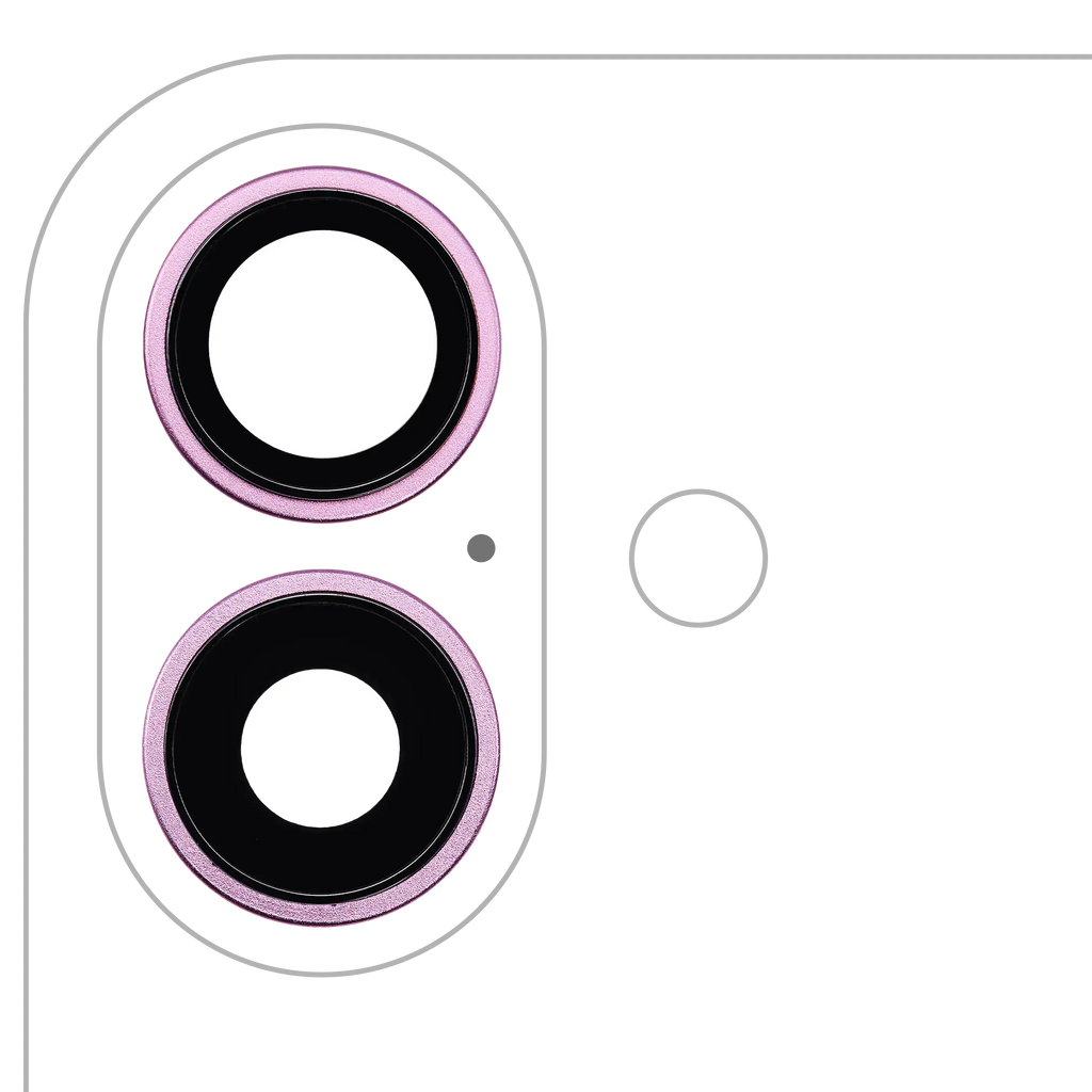 Apple iPhone 16/16 Plus Rückkamera-Linsen-Set Pink Premium