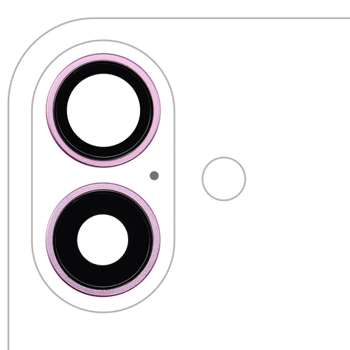 Apple iPhone 16/16 Plus Rückkamera-Linsen-Set Pink Premium