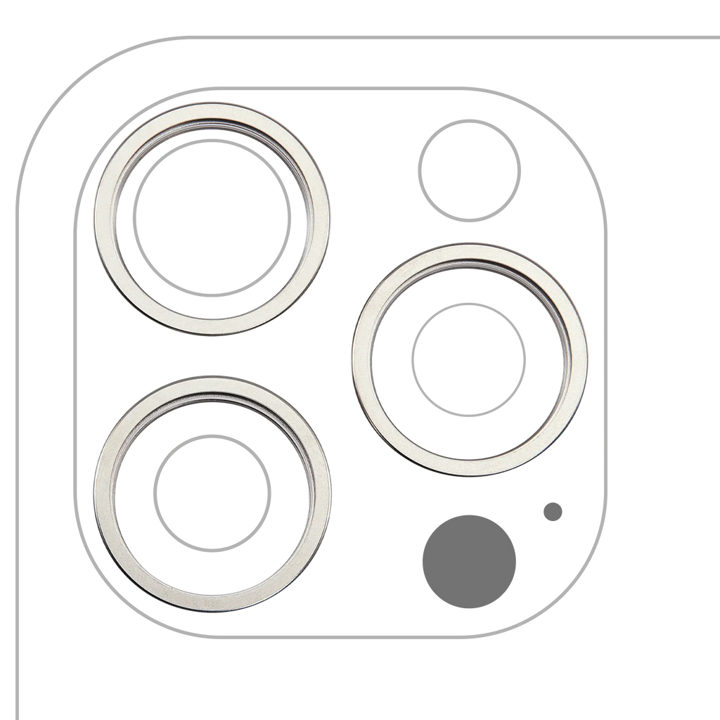 Rear Camera Lens Protector Ring for iPhone 16 Pro / 16 Pro Max (Natural Titanium) (3-Pack)