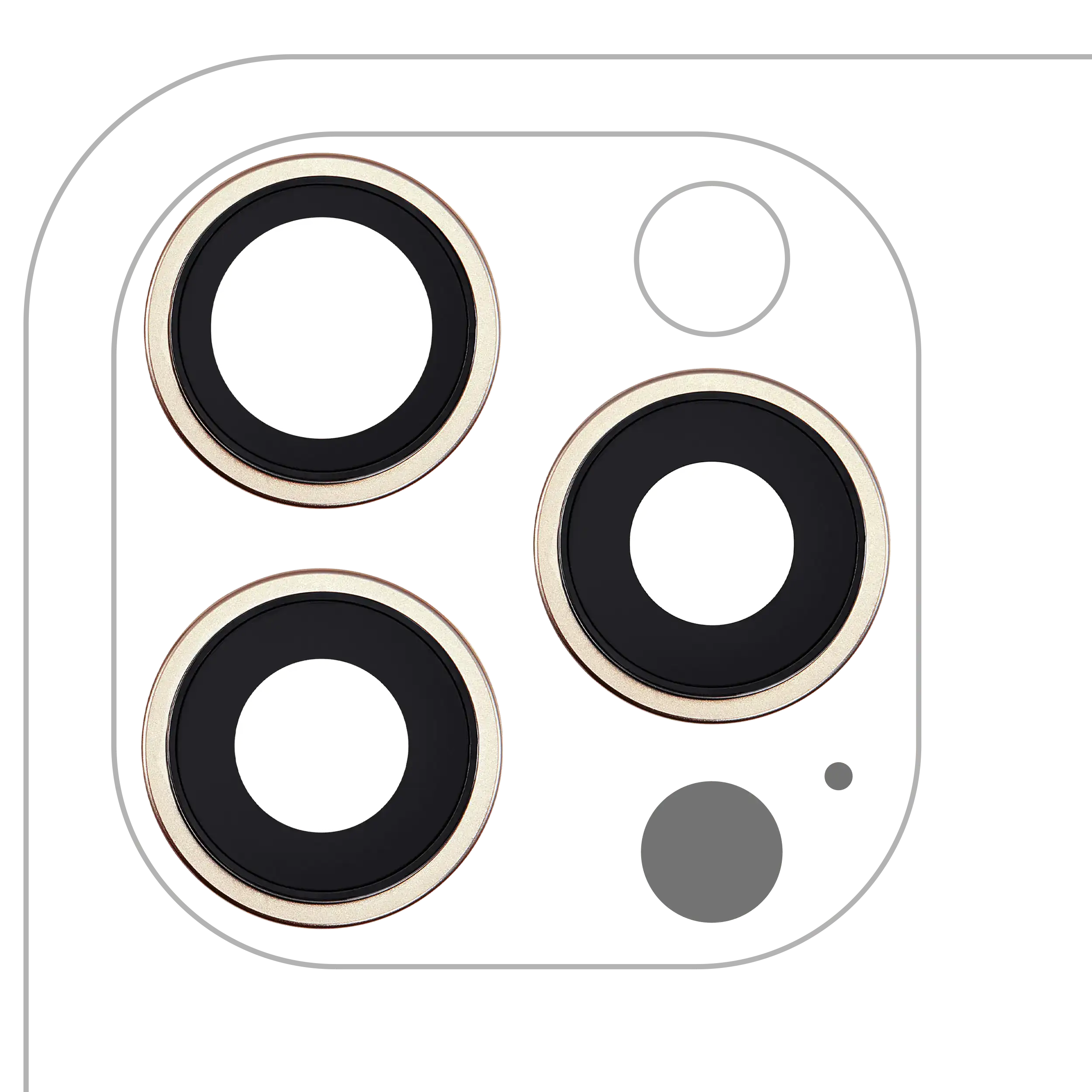 Kameralinse hinten+Set für iPhone 16 Pro/Max Desert Titanium Premium