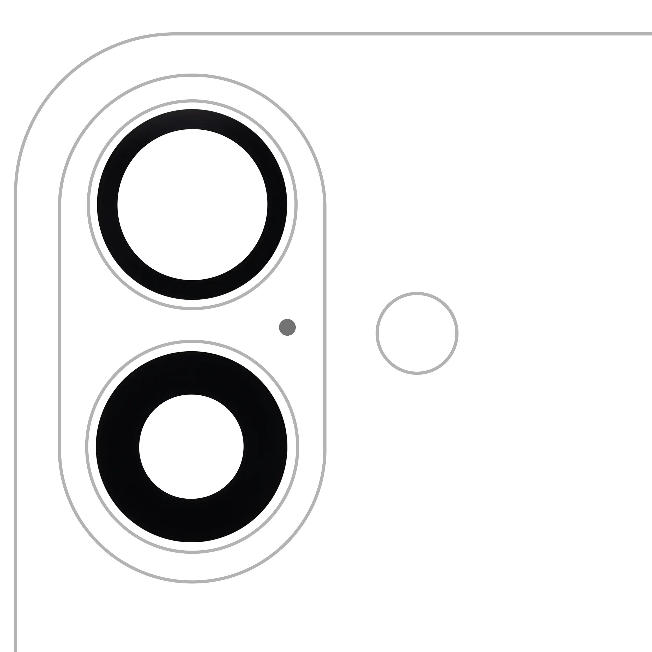 Kameralinse hinten Glas mit Klebstoff für iPhone 16/16 Plus/17 (10er-Pack) After